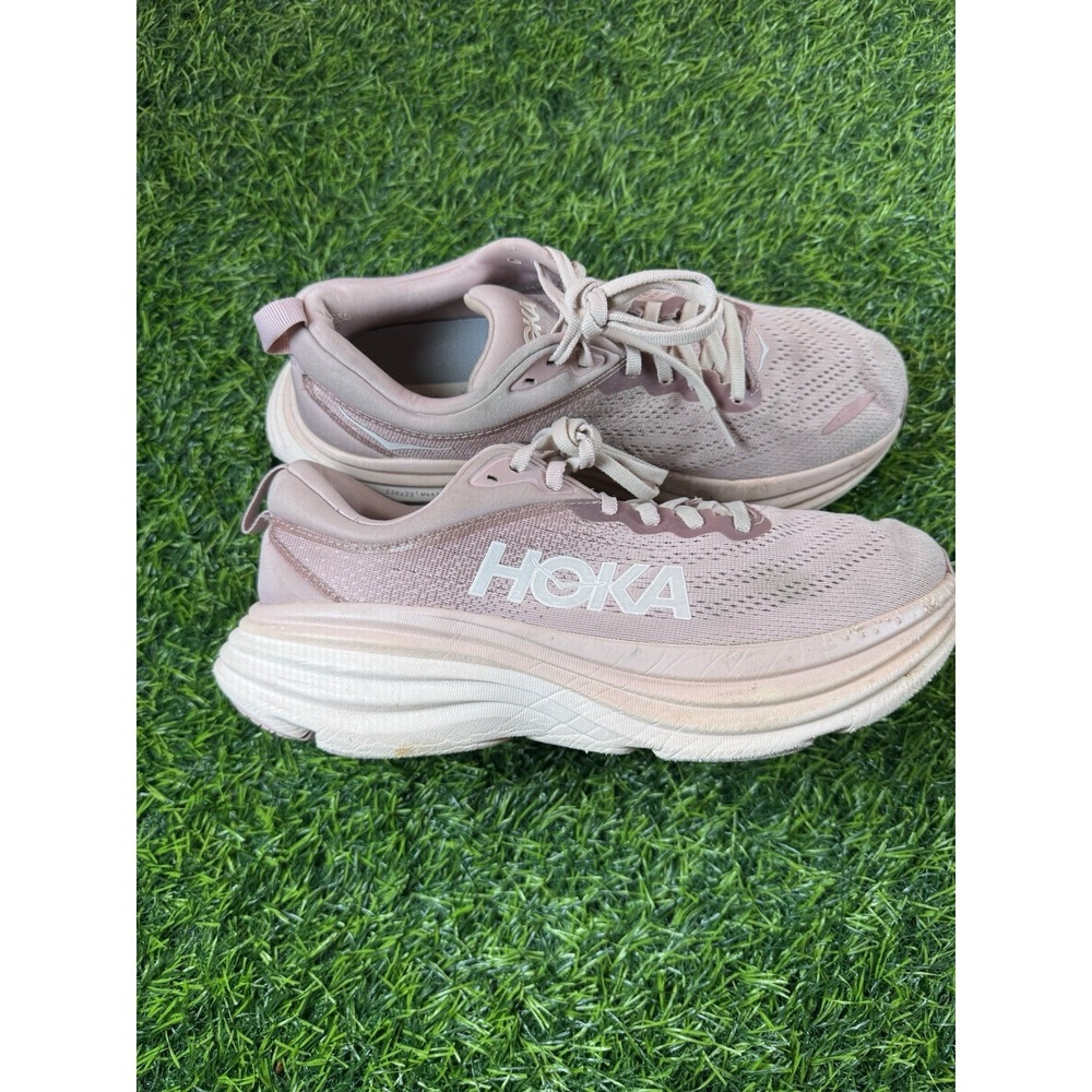 Hoka One One Bondi 8 1127952-PMPW Athletic Sneaker Shoes Women's 9.5B Pink Mesh